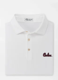 Peter Millar University Of South Carolina Script Performance Polo: White