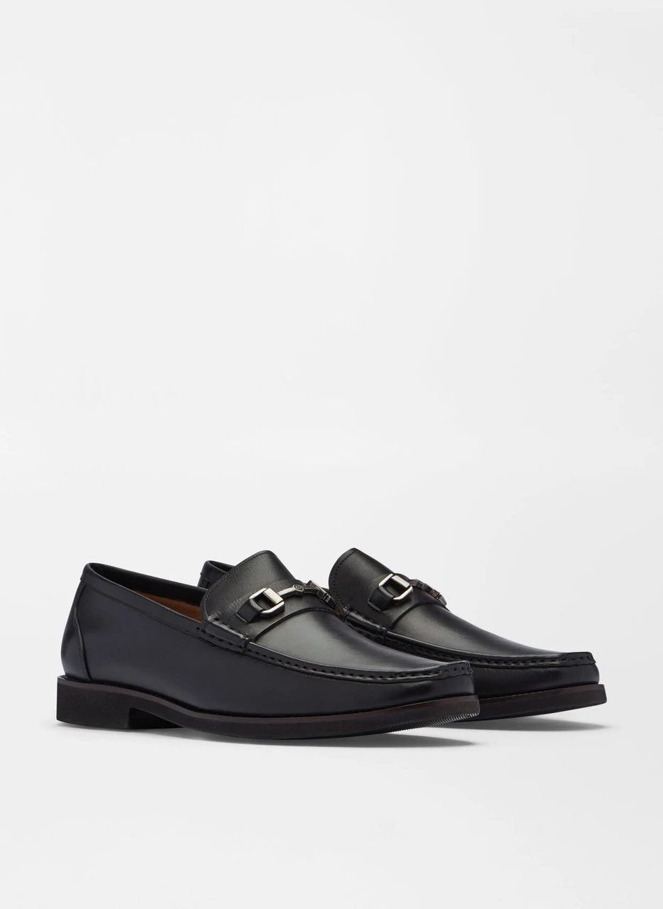 Peter Millar Leather Bit Loafer: Black 2 Peter Millar Leather Bit Loafer: Black - Image 2