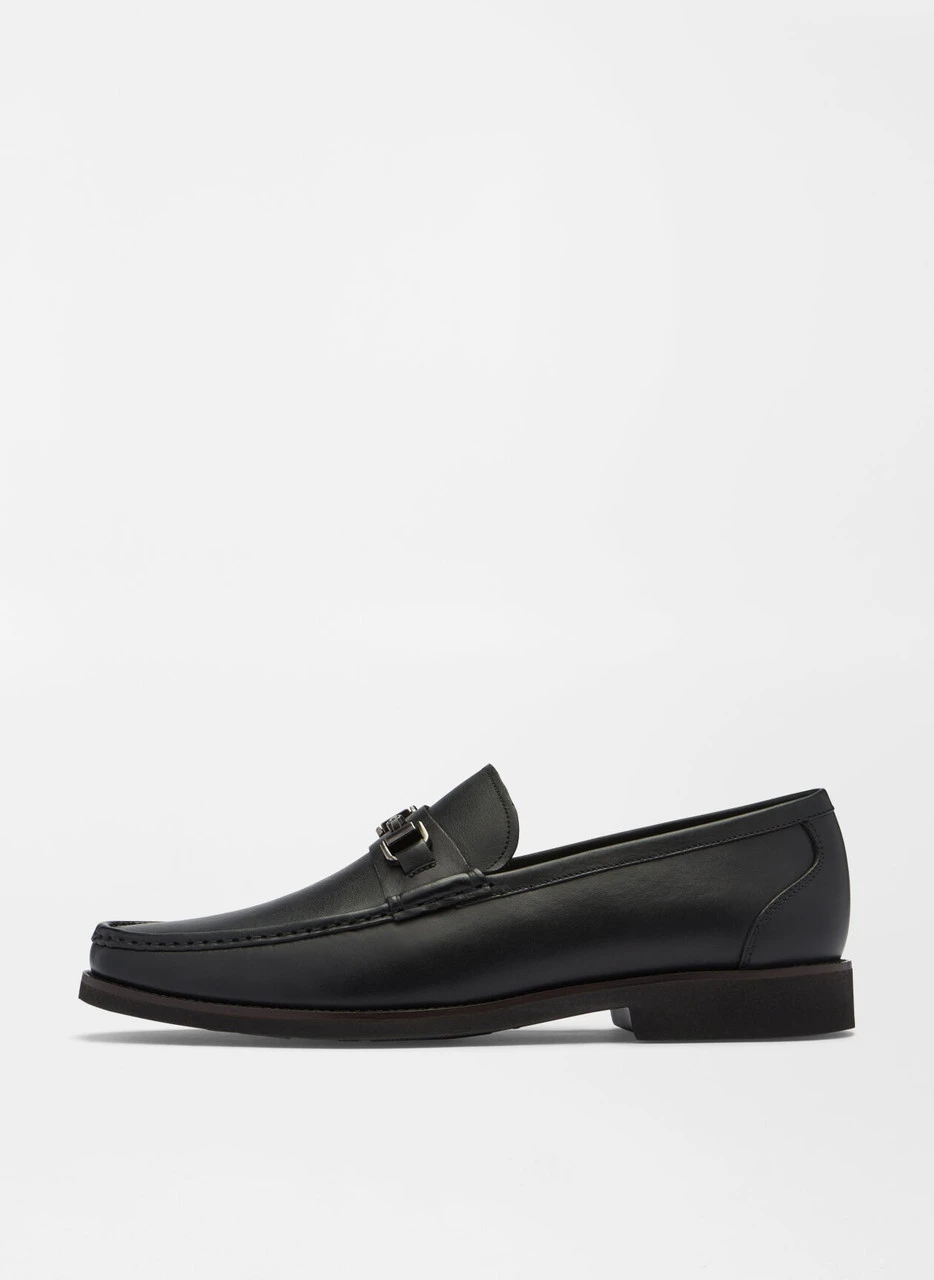 Peter Millar Leather Bit Loafer: Black 4 Peter Millar Leather Bit Loafer: Black - Image 4