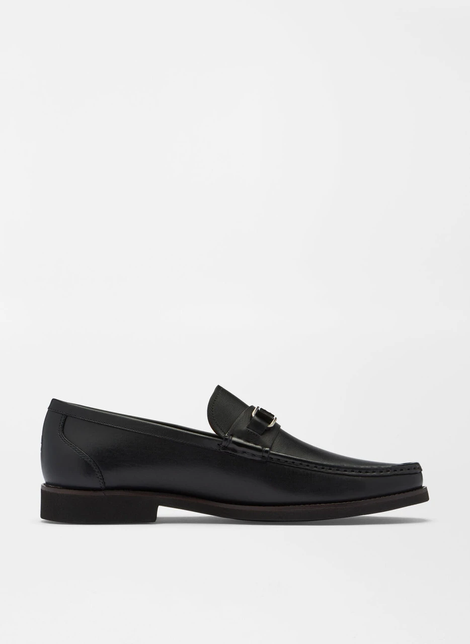 Peter Millar Leather Bit Loafer: Black 5 Peter Millar Leather Bit Loafer: Black - Image 5