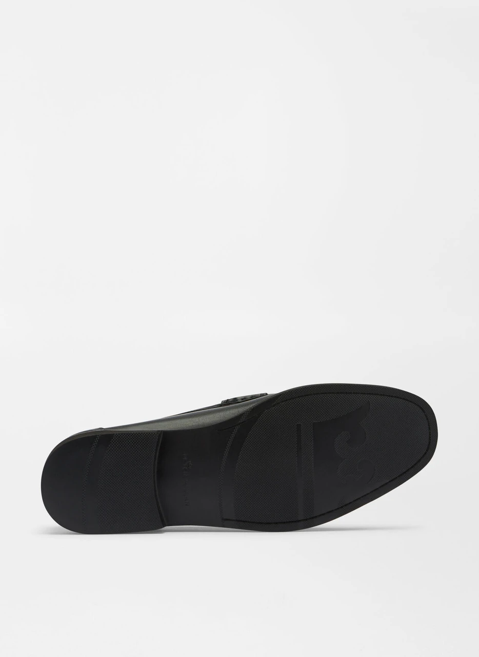 Peter Millar Leather Bit Loafer: Black 6 Peter Millar Leather Bit Loafer: Black - Image 6