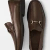 Peter Millar Leather Bit Loafer: Brown