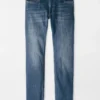Peter Millar Vintage Washed Five-Pocket Denim: Medium Wash Indigo