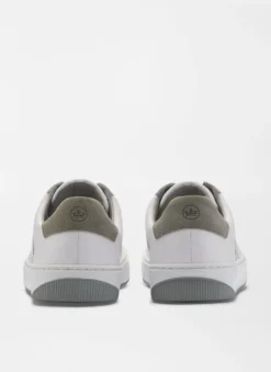 Peter Millar Vantage Pebble Grain Leather Sneaker: White 8 Peter Millar Vantage Pebble Grain Leather Sneaker: White -Clothing Store ME0XF50 WHT ALT B 97522.1674581366