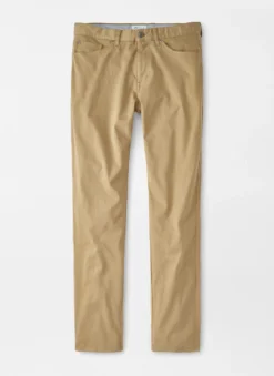 Peter Millar Ultimate Sateen Five-Pocket Pant - Khaki