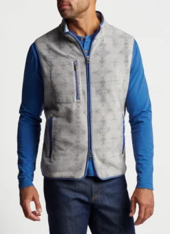 Peter Millar Micro Shearling Fleece Vest: Mountain Grey -Clothing Store MF22Z46A MTN ALT C 32521.1662647147