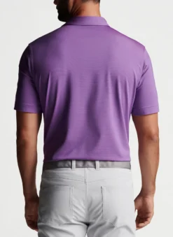 Peter Millar Jubilee Stripe Performance Polo: Havana Pink -Clothing Store MS23EK11S HAVPK ALT B 56309.1679155060