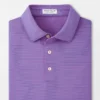 Peter Millar Jubilee Stripe Performance Polo: Havana Pink