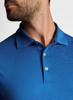 Peter Millar Halford Performance Jersey Polo: Starboard Blue -Clothing Store MS23EK12S STRBD ALT Z 48181.1679159118