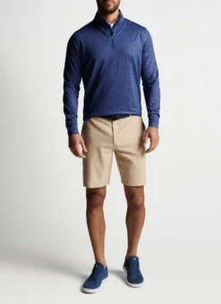 Peter Millar Perth Perth Piña Skullada Performance Quarter-Zip: Sport Navy -Clothing Store MS23EK40C SNV ALT A 63809.1676312517
