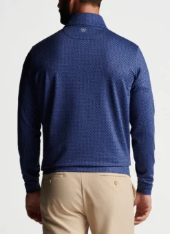 Peter Millar Perth Perth Piña Skullada Performance Quarter-Zip: Sport Navy -Clothing Store MS23EK40C SNV ALT B CF 43413.1676312516