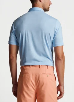 Peter Millar Pilot Mill Haynes Polo: Cottage Blue -Clothing Store MS23K51 CBLU ALT B CF 82087.1674156962
