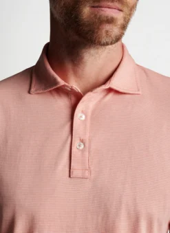 Peter Millar Pilot Mill Haynes Polo: Sunwashed Brick -Clothing Store MS23K51 SWDBK ALT Z 93632.1674156399