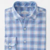 Peter Millar Wester Summer Soft Cotton Sport Shirt: Cottage Blue