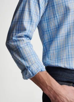 Peter Millar Crown Crafted Beechers Cotton Sport Shirt: Blue Frost 8 Peter Millar Crown Crafted Beechers Cotton Sport Shirt: Blue Frost -Clothing Store MS23XW04LTC BFRST ALT C 64528.1678993400