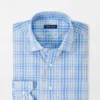 Peter Millar Crown Crafted Beechers Cotton Sport Shirt: Blue Frost