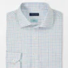 Peter Millar Crown Crafted Ryles Performance Poplin Sport Shirt: North Sky