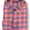 Stantt Dusty Red And Royal Blue Raker Flannel