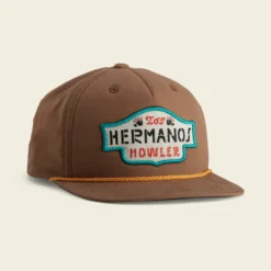 Howler Brothers Los Hermanos Badge Snapback: Cinder