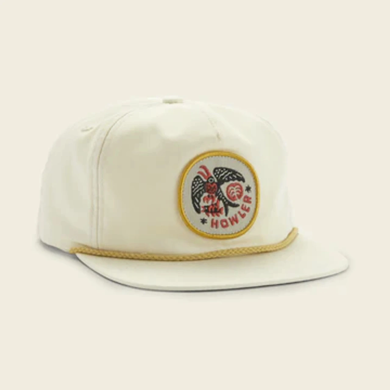 Howler Frigate Badge Snapback: Off White 1 Howler Frigate Badge Snapback: Off White