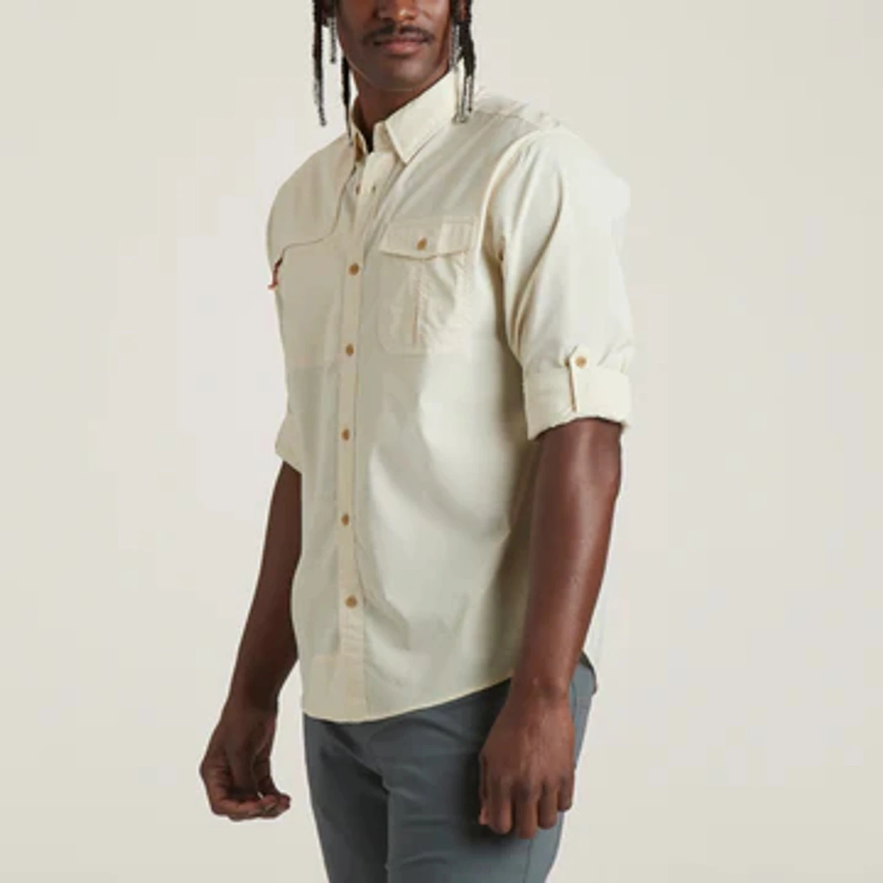 Howler Brothers Matagorda Long Sleeve: Tarpon Scale: Heirloom 4 Howler Brothers Matagorda Long Sleeve: Tarpon Scale: Heirloom - Image 4