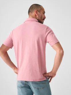 Faherty Sunwashed T-Shirt Polo: Light Orchid -Clothing Store SP23 faherty mens MKS2326 LTO SUNWASHED TSHIRT POLO LIGHT ORCHID back 1 1000x 64308.1679335523