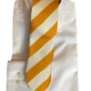Seaward & Stearn Orange/White Wide Stripe Tie