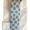 Seaward & Stearn Blue/Cream Geo Print Tie
