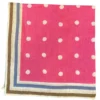 Seaward & Stearn Pink W/ Dots Pocket Square