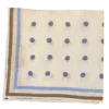 Seaward & Stearn White W/ Dots Pocket Square