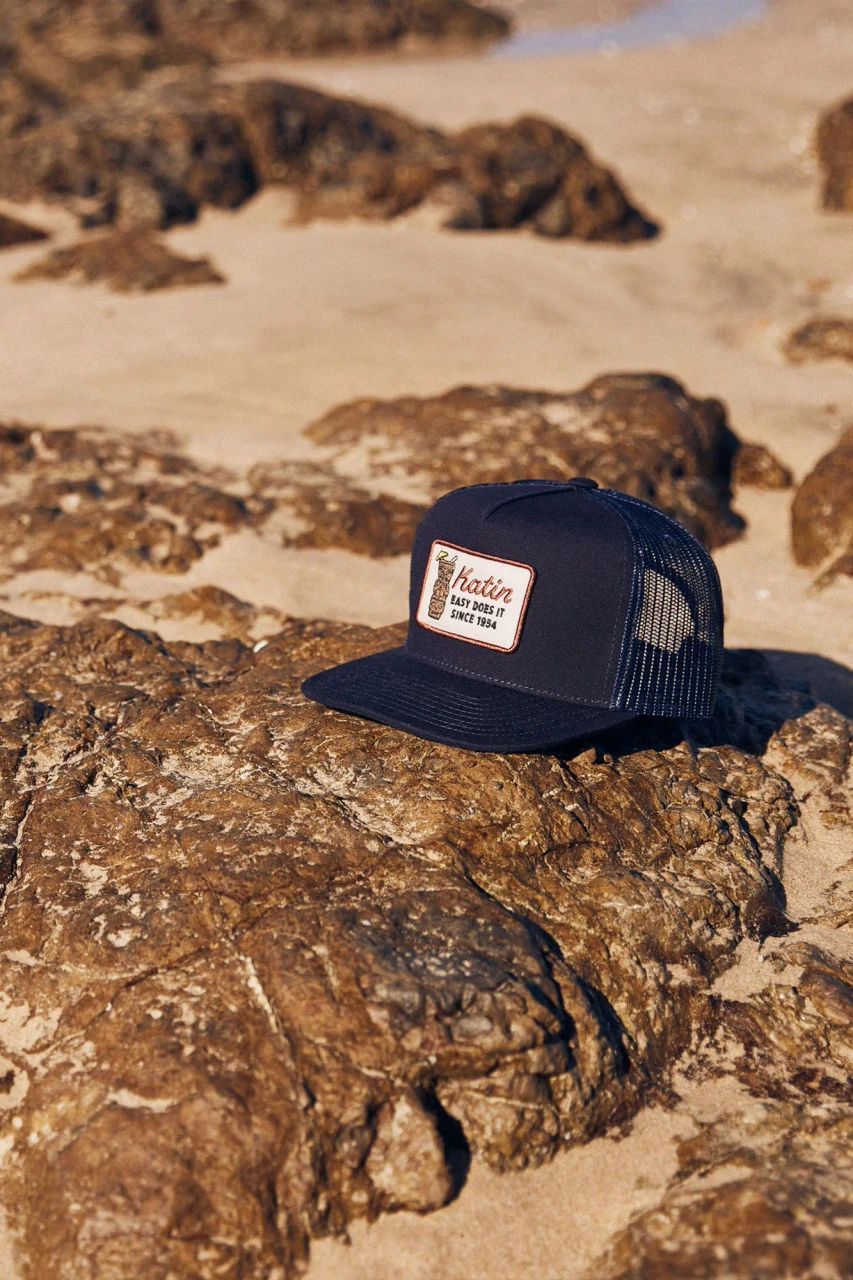 Katin Tiki Trucker Hat: Navy 2 Katin Tiki Trucker Hat: Navy - Image 2
