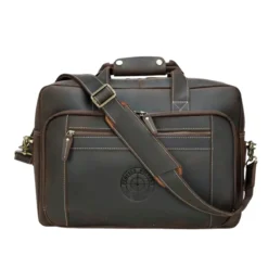 Perfect Pattern Leather "Greenhead" An Original Bottomland Full Grain Italian Leather Briefcase