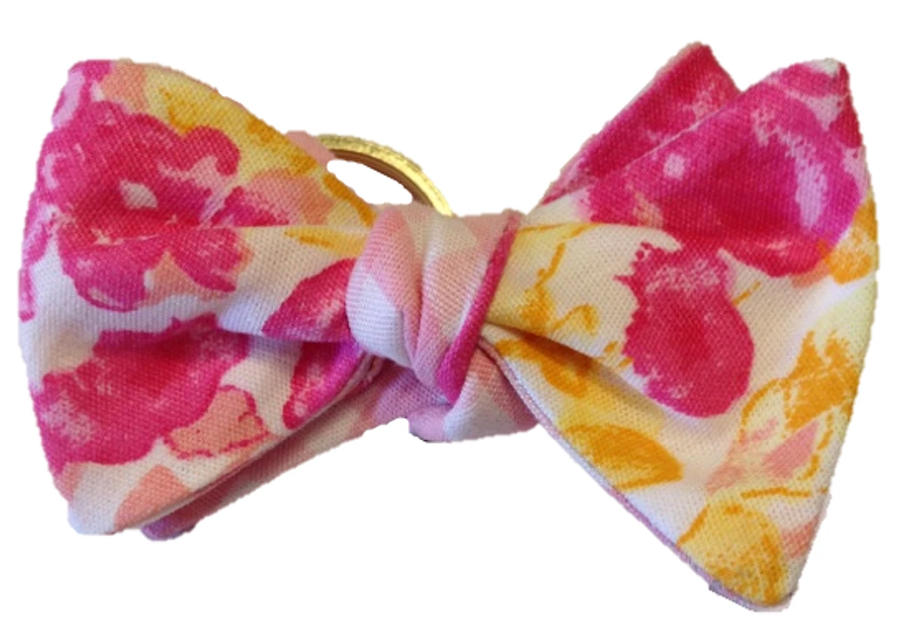 Craig Reagin Pink Gingham/Floral Key Fob 2 Craig Reagin Pink Gingham/Floral Key Fob - Image 2