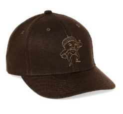 Filson Heritage Ball Cap: Dark Brown/Look Alive