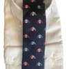 Seaward & Stearn Jockey Silks On Navy Tie