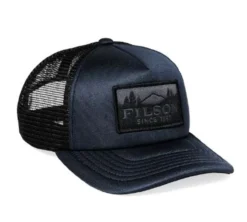 Filson Mesh Harvester Cap: Dark Navy/Scenic