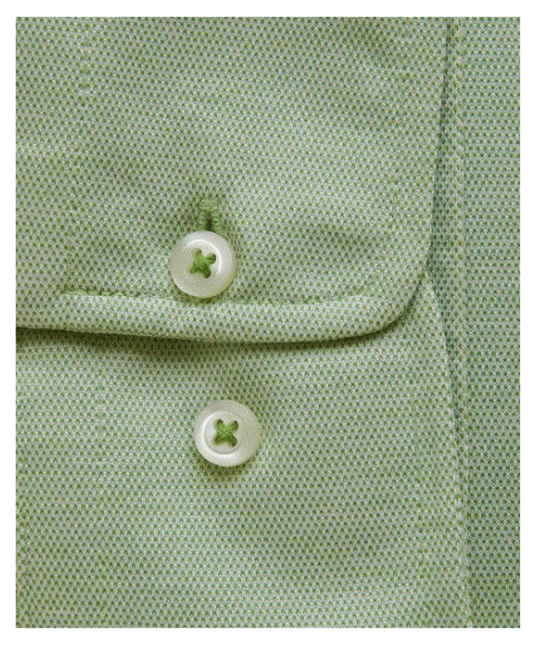 David Donahue Grass Oxford Knit Shirt 3 David Donahue Grass Oxford Knit Shirt - Image 3