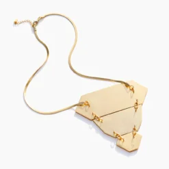 Brackish Statement Necklace: Abyad -Clothing Store abyad feather statement necklace back 720x 30287.1651867163