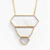 Brackish Statement Necklace: Abyad
