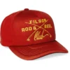 Filson Harvester Cap: Rust/Rod & Reel Club