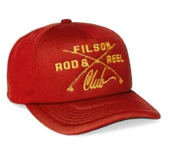 Filson Harvester Cap: Rust/Rod & Reel Club