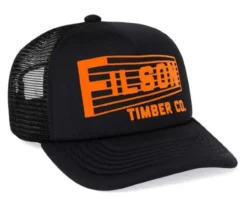 Filson Mesh Harvester Cap: Black/Timber Co.