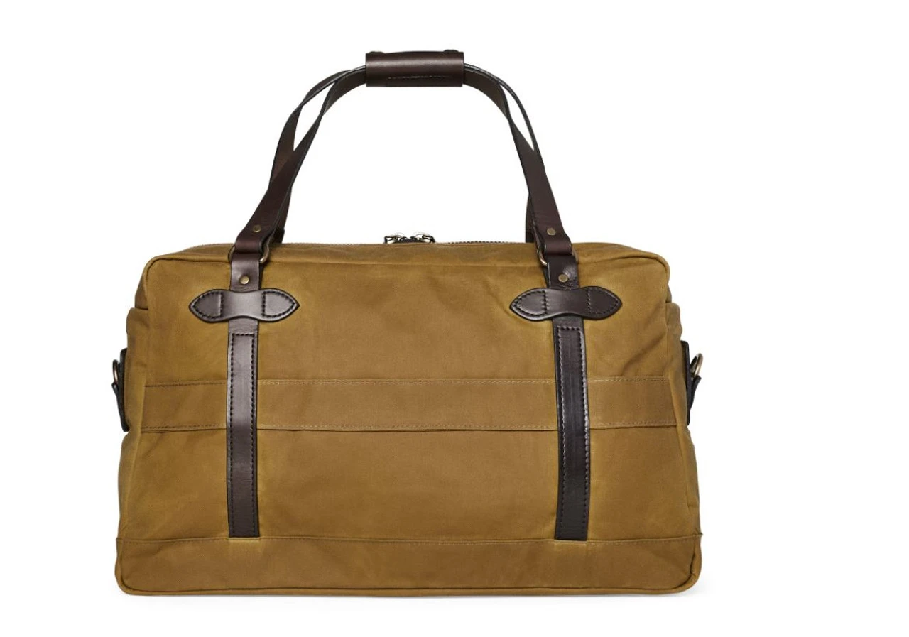 Filson 48 Hour Tin Cloth Duffle Bag: Dark Tan 1 Filson 48 Hour Tin Cloth Duffle Bag: Dark Tan