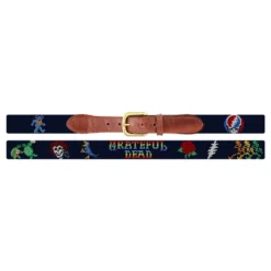 Smathers And Branson Grateful Dead Life Needlepoint Belt