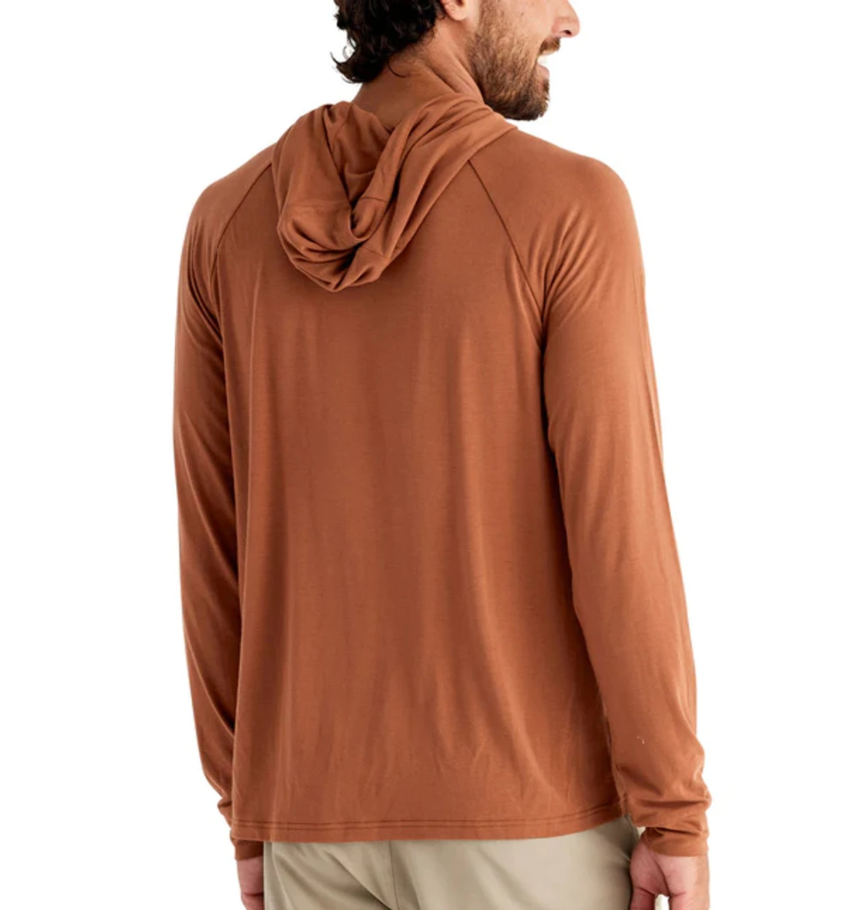 Free Fly Bamboo Men's Bamboo Flex Hoody: Desert Sand Red 2 Free Fly Bamboo Men's Bamboo Flex Hoody: Desert Sand Red - Image 2