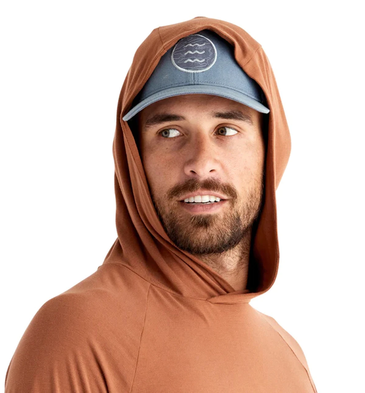 Free Fly Bamboo Men's Bamboo Flex Hoody: Desert Sand Red 3 Free Fly Bamboo Men's Bamboo Flex Hoody: Desert Sand Red - Image 3