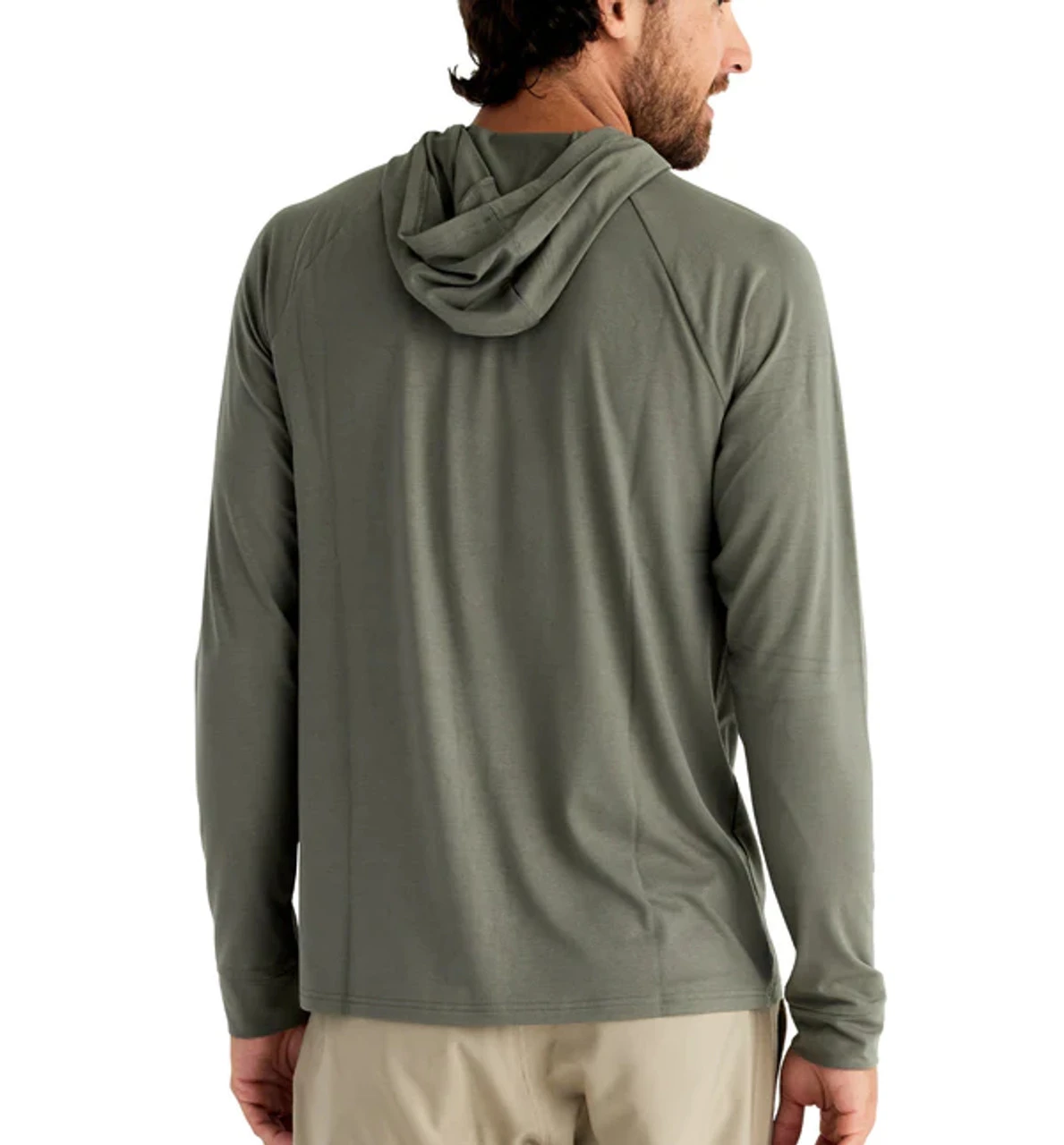 Free Fly Bamboo Men's Bamboo Flex Hoody: Fatigue 2 Free Fly Bamboo Men's Bamboo Flex Hoody: Fatigue - Image 2