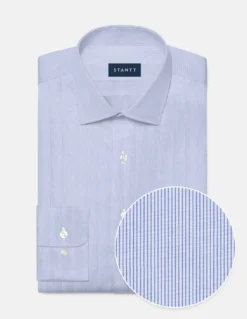 Stantt Blue Hairline Stripe Sport Shirt