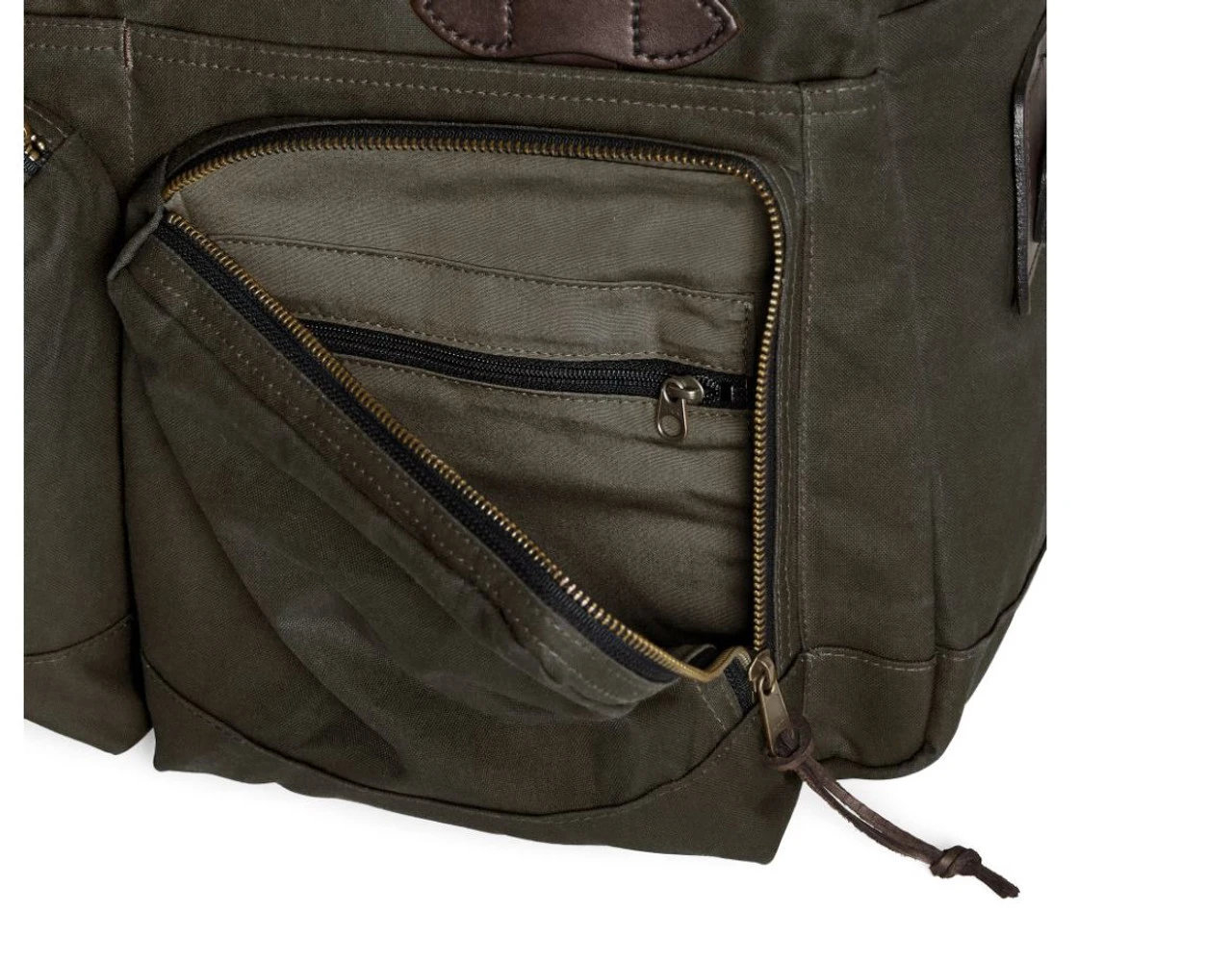 Filson 48 Hour Tin Cloth Duffle Bag: Otter Green 4 Filson 48 Hour Tin Cloth Duffle Bag: Otter Green - Image 4
