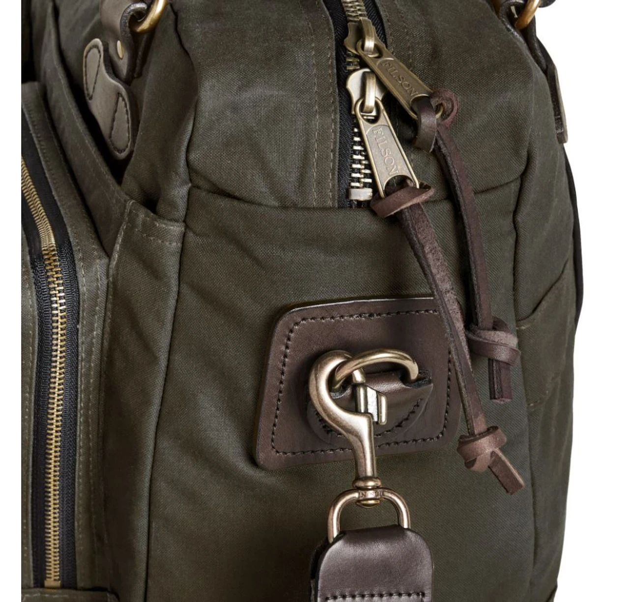 Filson 48 Hour Tin Cloth Duffle Bag: Otter Green 2 Filson 48 Hour Tin Cloth Duffle Bag: Otter Green - Image 2